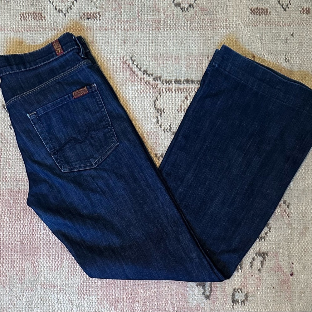 7 For All Mankind Dark Blue Ginger Jeans